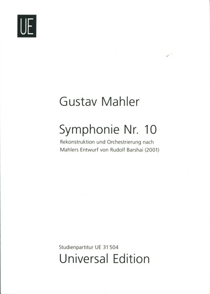 Mahler Gustav 马勒：第十交响曲 总谱  UE31504