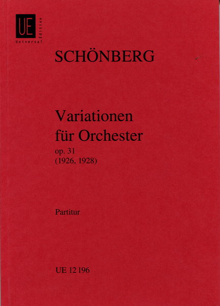 schoenberg 勋伯格：为管弦乐队作的变奏曲op.31 总谱 UE 12196