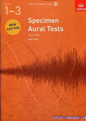 英皇考级：听觉测试模拟题Specimen Aural Tests（第1-3级）（附2CD）（英文版）