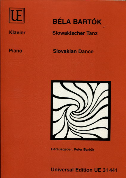 Bartok 巴托克：斯洛伐克舞蹈钢琴独奏  UE 31441