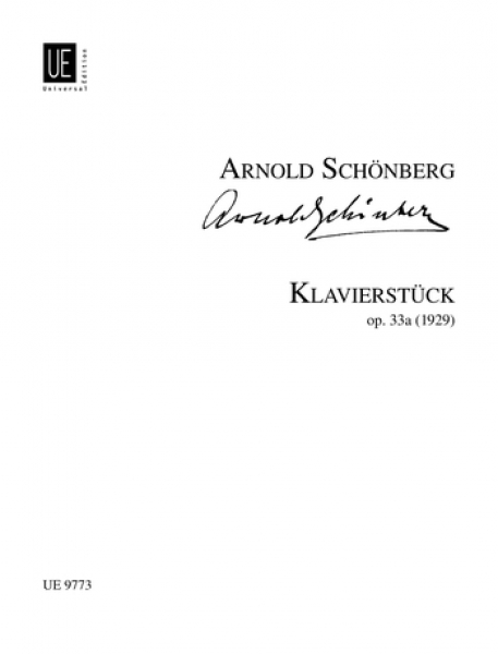 schoenberg 勋伯格：钢琴小品 op.33a UE 9773