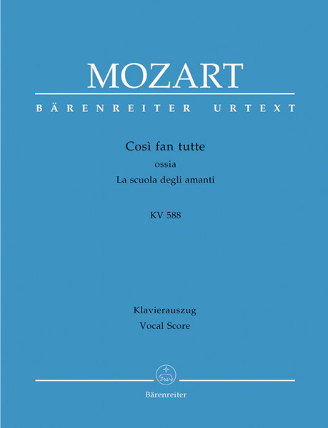 【歌剧】Mozart 莫扎特《女人心》 (歌剧钢琴伴奏谱) BA 4606-90