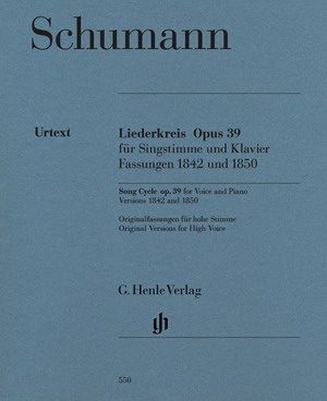 Schumann 舒曼 声乐套曲 o p. 39 (1842、1850年版本) HN 550