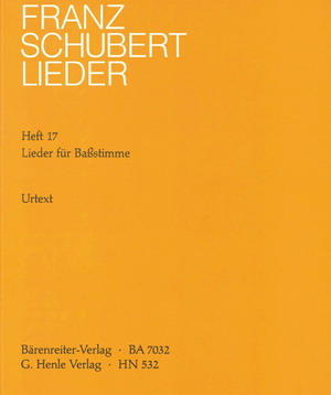 Schubert 舒伯特 男低音艺术歌曲集 HN 532