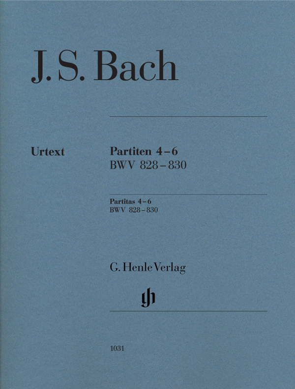 J.S.巴赫 帕蒂塔 4-6 BWV 828–830( 净版，无指法标记) HN 1031