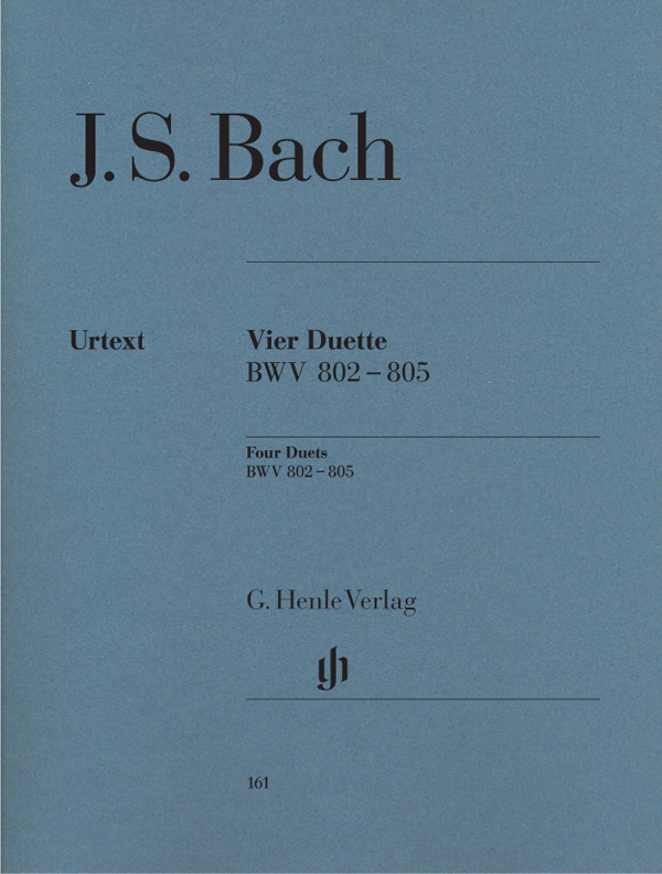 Bach J.S. 巴赫 四首二重奏 BWV 802-805 HN 161