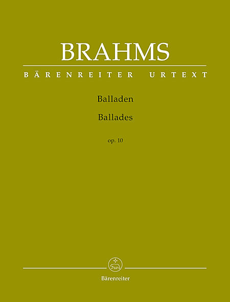 【原版乐谱】Brahms 勃拉姆斯 叙事曲 OP 10  BA9601