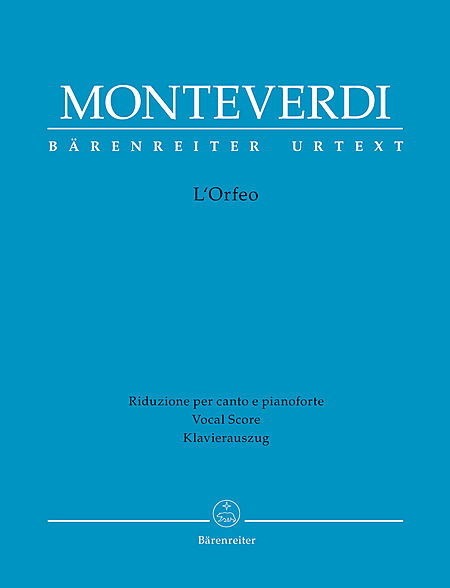 【歌剧曲谱】Monteverdi 蒙特威尔第 奥菲欧 BA 8793-90