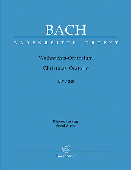 【原版乐谱】J S Bach 巴赫 圣诞清唱剧 BWV 248(德文/英文）（钢琴缩编谱） BA 5014-90