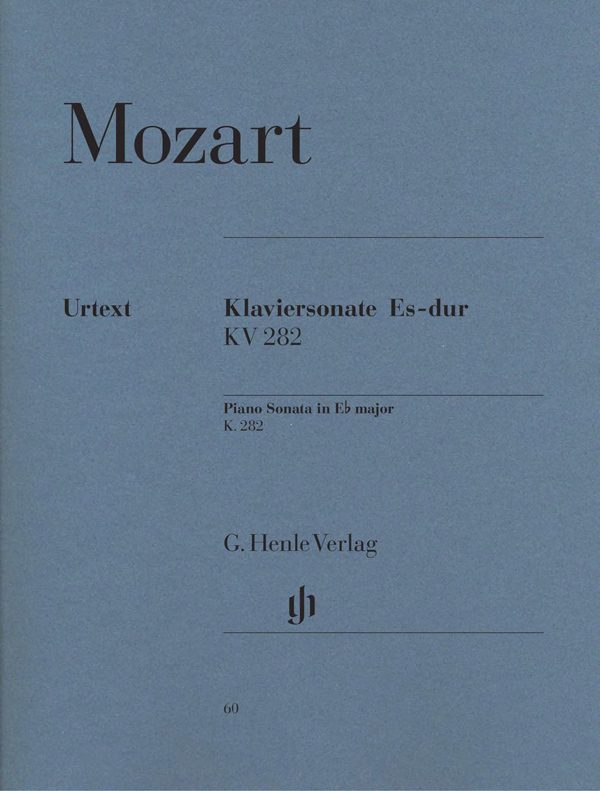 【原版乐谱】Mozart 莫扎特 降E大调钢琴奏鸣曲 KV 282  HN 60