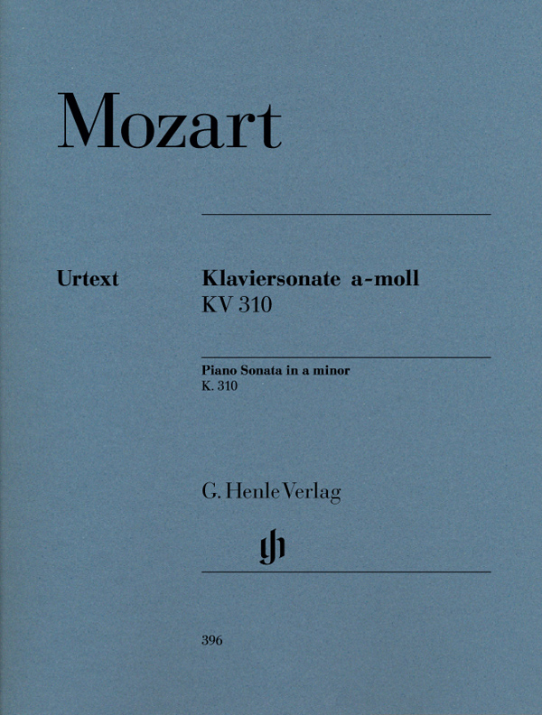 【原版乐谱】Mozart 莫扎特 a小调钢琴奏鸣曲 KV 310 (300d)  HN 396