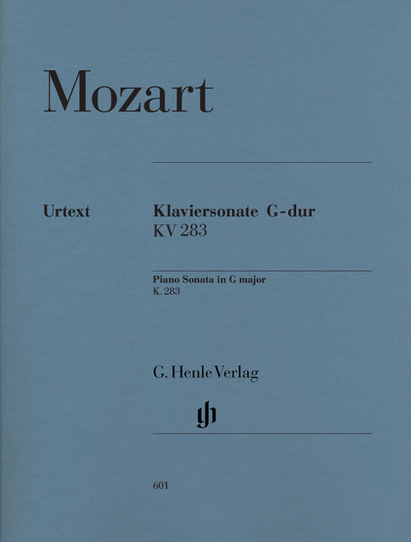 【原版乐谱】Mozart 莫扎特 G 大调钢琴奏鸣曲 KV 283 (189h)  HN 601