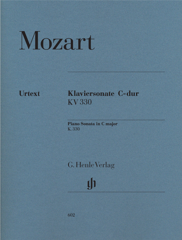 【原版乐谱】Mozart 莫扎特 C 大调钢琴奏鸣曲 KV 330 (300h)  HN 602