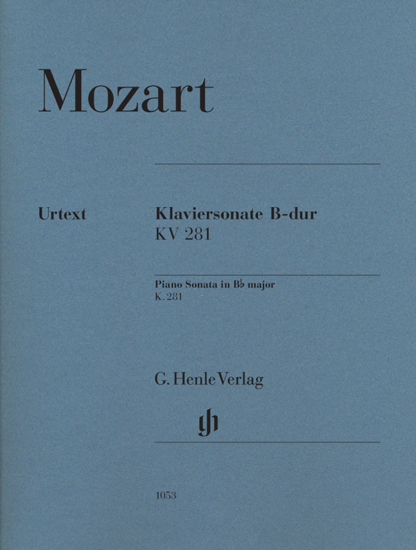 【原版乐谱】Mozart 莫扎特 D 大调钢琴奏鸣曲 KV 281  HN 1053