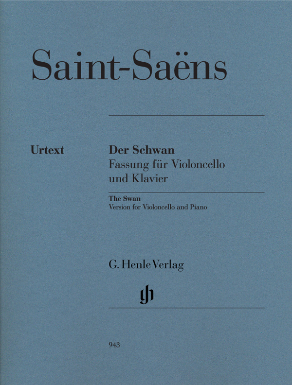 【原版乐谱】Saint-Saens 圣- 桑 “ 天鹅” ，《动物狂欢节》( 大提琴与钢琴版本)  HN 943