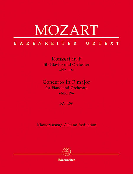 【原版乐谱】Mozart 莫扎特钢琴协奏曲K.459 BA 5386-90