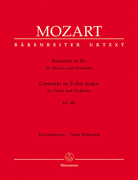 【原版乐谱】Mozart莫扎特钢琴协奏曲 K.482 BA 5387-90