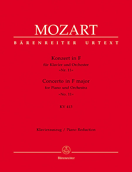 【原版乐谱】Mozart 莫扎特钢琴协奏曲 K.413  BA 4874-90