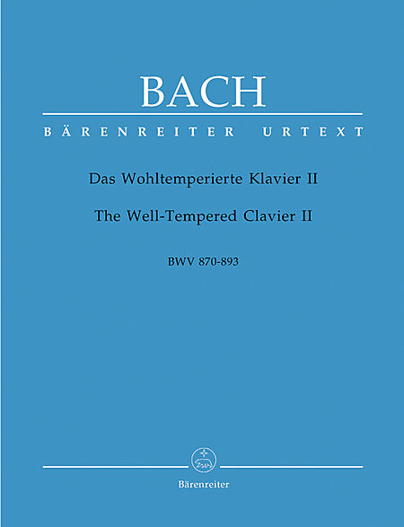 【原版乐谱】Bach 巴赫平均律钢琴曲集 第二集 BA 5192
