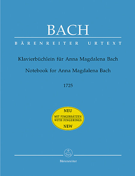 【原版乐谱】安娜 玛格达蕾娜 巴赫的乐谱笔记薄（巴赫初级曲集） BA 5242