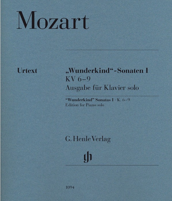 【原版乐谱】莫扎特 “神童”钢琴奏鸣曲第一册  KV6-9  HN 1094
