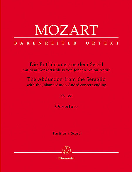 【原版总谱】莫扎特 歌剧序曲《后宫诱逃》KV 384(总谱） BA 8807
