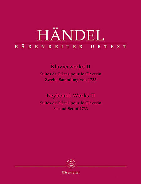 【原版】Handel  亨德尔 键盘乐器作品第二辑 ：为羽管键琴所作组曲 BA 4221