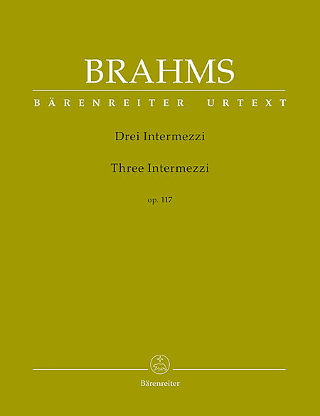 【原版谱】Brahms  勃拉姆斯 三首间奏曲 op 117  BA 9629