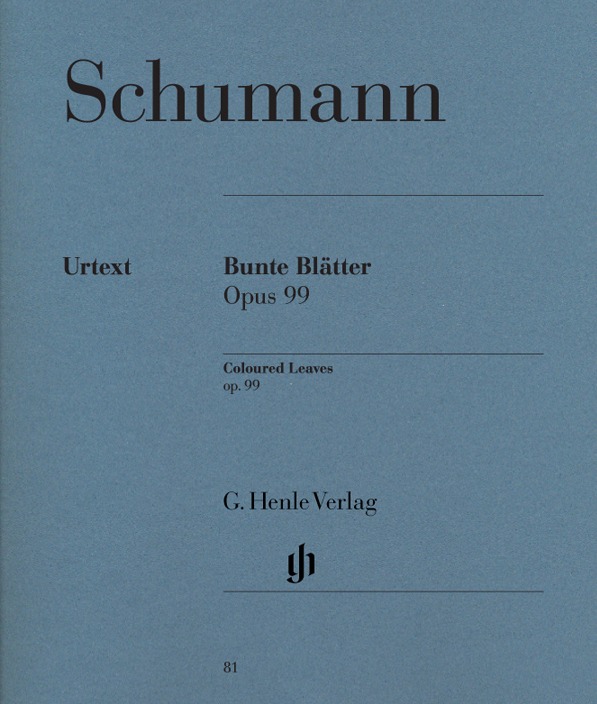 【原版】Schumann 舒曼 缤纷叶子 op. 99 HN 81