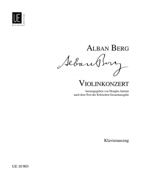 【原版】Berg 贝尔格 小提琴协奏曲（附钢琴伴奏）UE10903