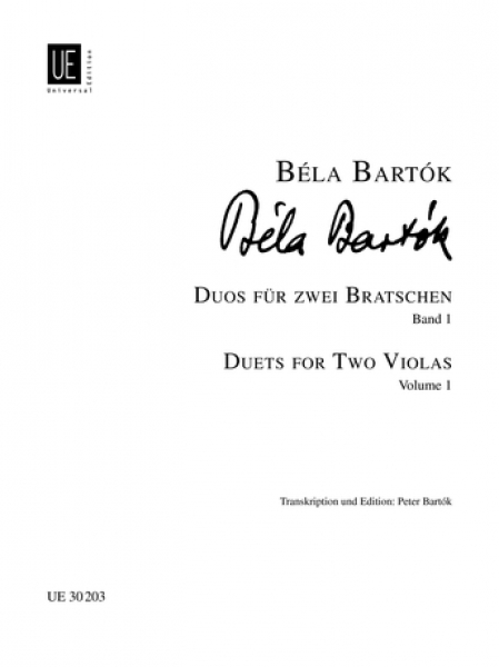 巴托克 来自"44首双小提琴作品"--为中提琴二重奏改编（1）UE30203