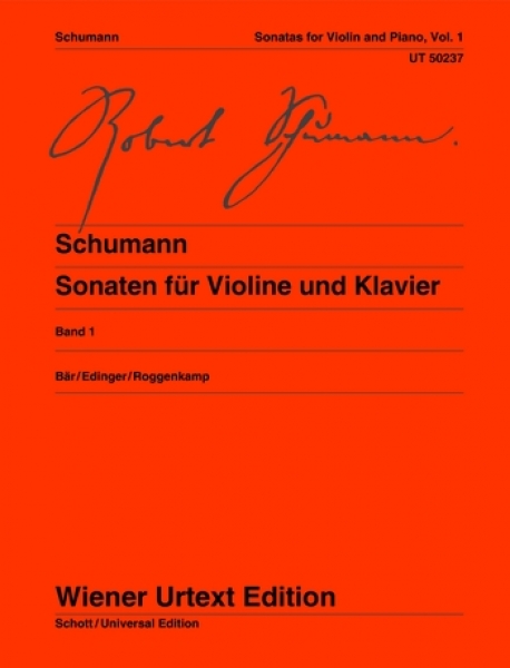 【原版】Schumann 舒曼 小提琴奏鸣曲（1）op 105,op 121  UT50237