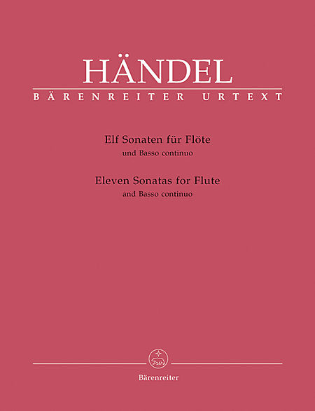 【原版】亨德尔 十一首长笛与通奏低音奏鸣曲 BA 4225