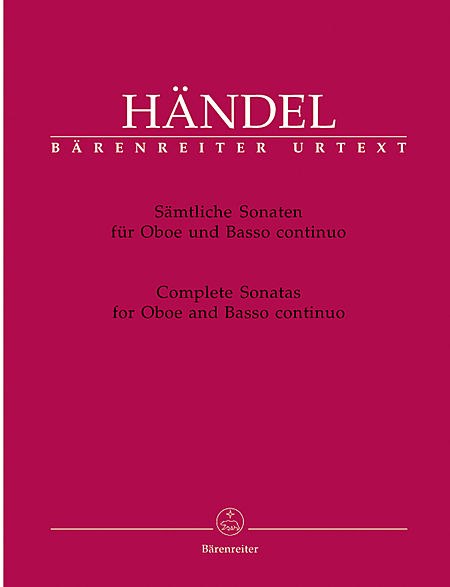 【原版】亨德尔 双簧管与通奏低音奏鸣曲全集 BA 4260