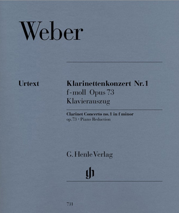【原版】韦伯 f 小调第一单簧管协奏曲 op. 73 HN 731