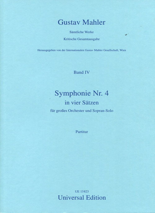 【原版】马勒 第四交响曲 No. 4（完整版） UE13823