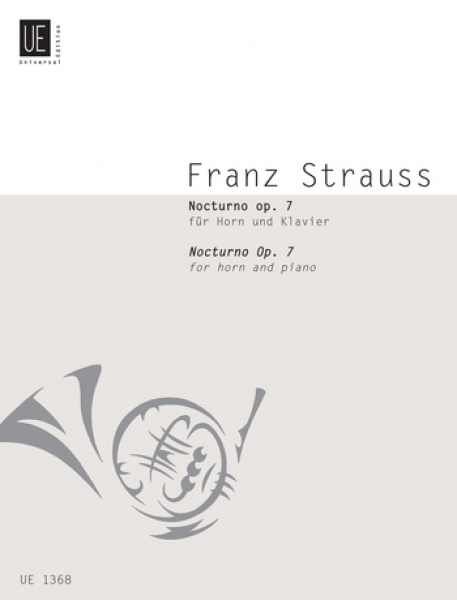 【原版】Strauss Franz 弗朗茨 施特劳斯 夜曲OP 7（圆号与钢琴）UE1368