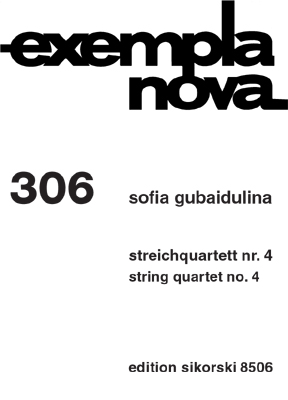 【原版乐谱】古芭伊杜里娜 第四弦乐四重奏 SIK8506