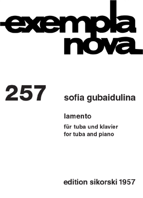 【原版乐谱】古芭伊杜里娜 “悲歌”--为大号而作（附钢琴伴奏）SIK1957