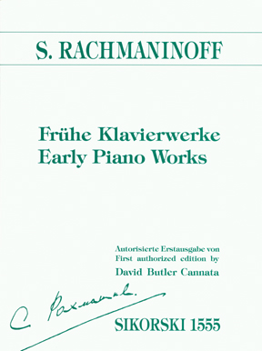 【原版乐谱】拉赫玛尼诺夫 早期钢琴作品（作曲家签字第一版）SIK1555[