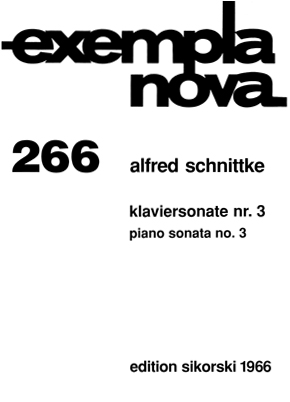 【原版乐谱】施尼德科 第三钢琴奏鸣曲 SIK1966