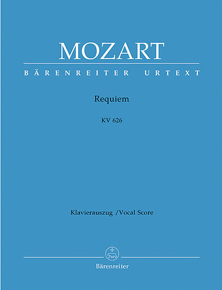 【原版乐谱】Mozart 莫扎特 安魂曲 kv626(钢琴缩编谱） BA 4538-90