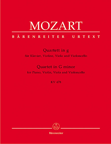 【原版】莫扎特 G小调弦乐四重奏 KV 478  BA 4728