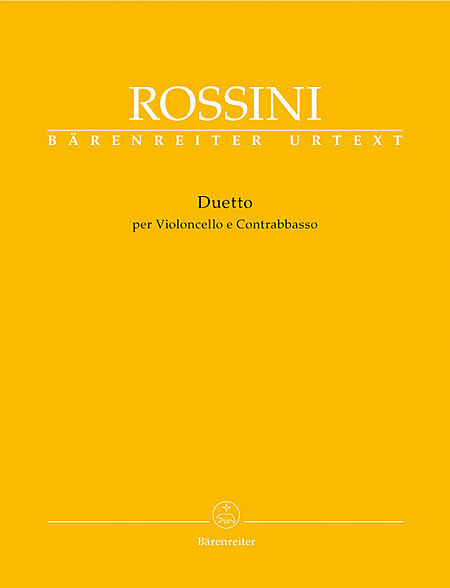 【原版】Rossini 罗西尼 大提琴与低音提琴二重奏 BA 10544