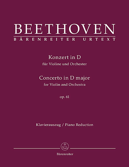 【原版】Beethoven 贝多芬 D大调小提琴协奏曲 op.61 BA 9019-90