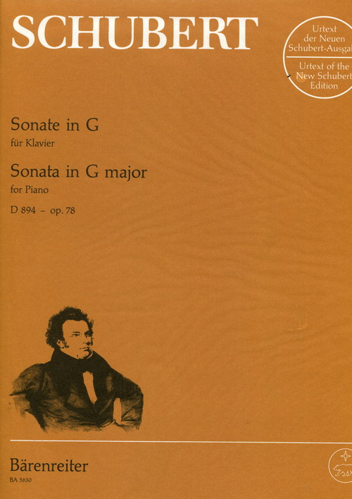 【原版】Schubert 舒伯特 G大调奏鸣曲 D 894--OP.78  BA 5630