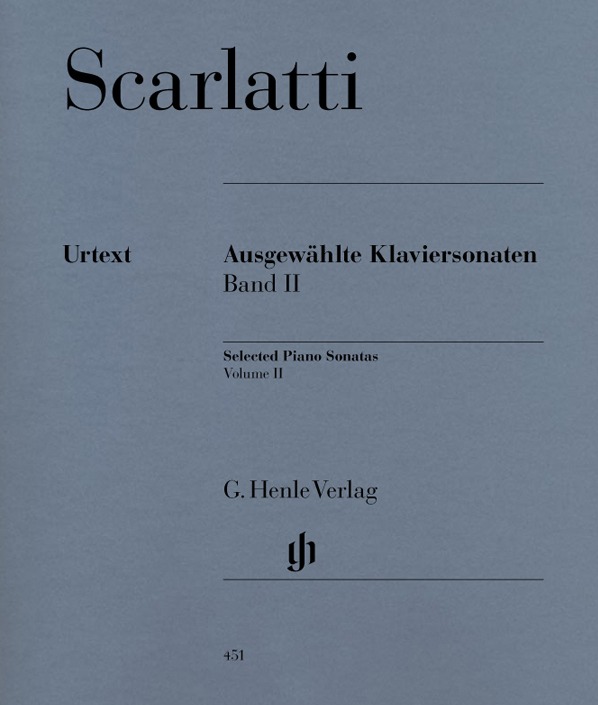 【原版】D. 斯卡拉蒂 钢琴奏鸣曲选集 卷II  HN 451