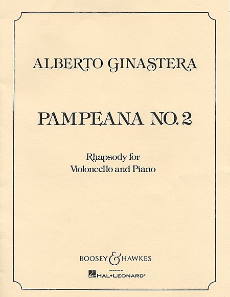 【原版】Ginastera  希纳斯特拉 南美大草原（大提琴与钢琴）HL.48003054