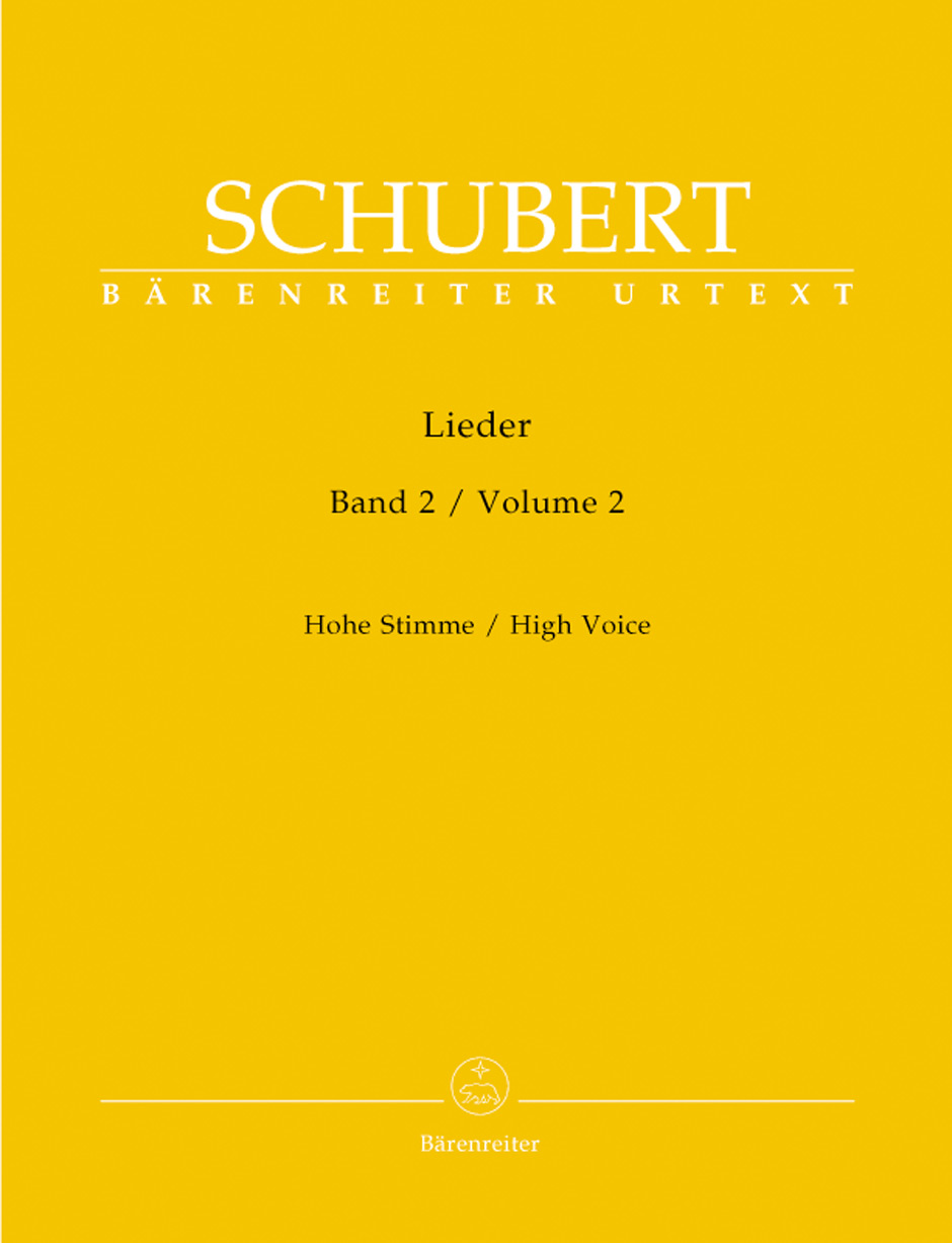 【原版】Schubert 舒伯特 艺术歌曲 第2 辑（高音） BA 9102