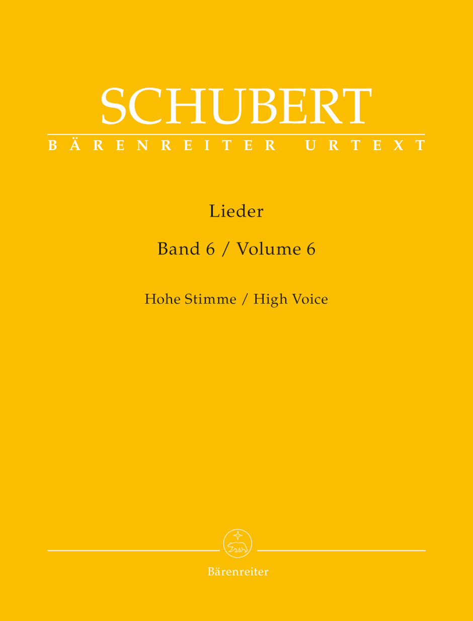【原版】Schubert 舒伯特 艺术歌曲 第6辑（高音） BA 9106